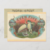 Carte Postale Grenouille vintage (Devant / Derrière)