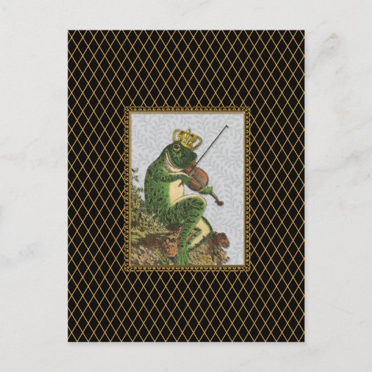 Carte Postale Grenouille vintage Prince Charming (Devant)