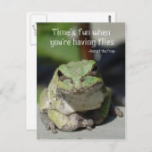 Carte Postale Grenouilles et mouches (Devant / Derrière)