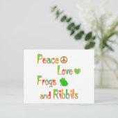 Carte Postale Grenouilles et Ribbits (Debout devant)