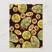 Carte Postale Grenouilles fraises pour toujours (Devant)