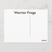 Carte postale Grenouilles guerrières 'Small World' (Dos)