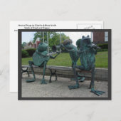 Carte Postale Grenouilles musicales (Devant / Derrière)