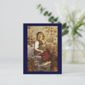 Carte Postale Gretel avec Schoolwork (Debout devant)
