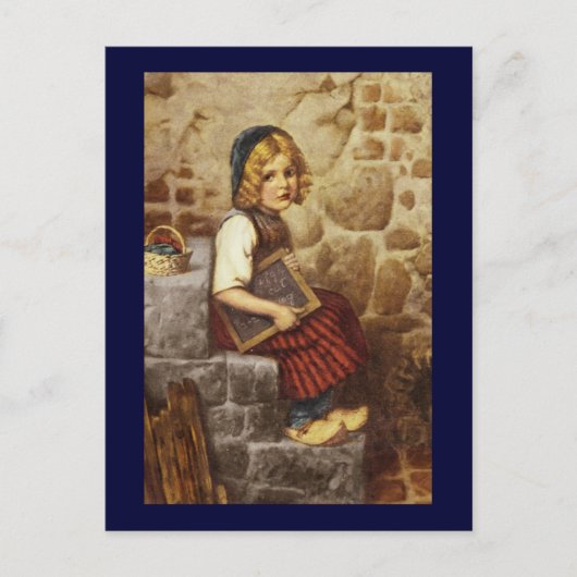 Carte Postale Gretel avec Schoolwork (Devant)