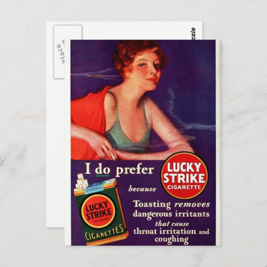 Carte Postale Grève chanceuse de 1930 (Devant / Derrière)