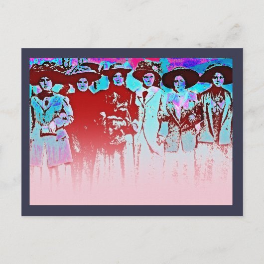 Carte Postale Grève des femmes en usine 1909 (Devant)