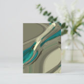 Carte Postale Grey and Blue Abstract (Debout devant)