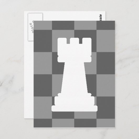 Carte Postale Grey chessboard (Devant / Derrière)