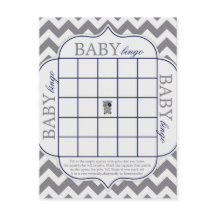 Grey Chevron avec Panda Baby Bingo
