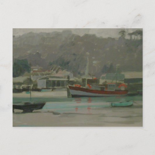 Carte Postale Grey Day Fisherman's Quay (Devant)