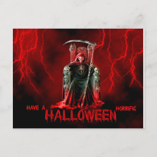Carte Postale Grey Halloween Reaper Grim