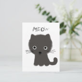 Carte Postale Grey Kitten Meow (Debout devant)