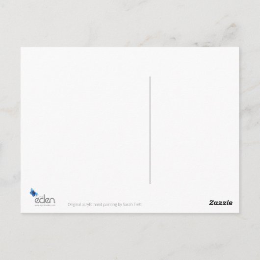 Carte Postale Grey squerrl with nut art painting postcard (Dos)