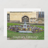 Carte Postale Greyfriars Kirkyard, Édimbourg (Devant / Derrière)