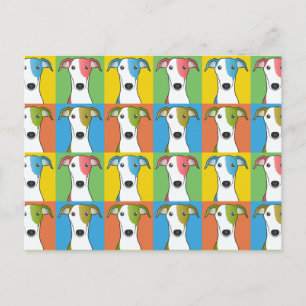 Carte Postale Greyhound Chig Cartoon Pop-Art