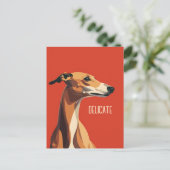 Carte Postale Greyhound Delicate Brown (Debout devant)