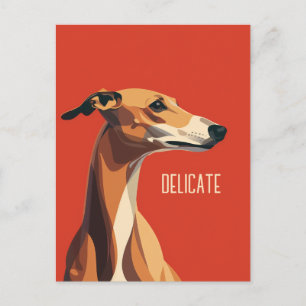 Carte Postale Greyhound Delicate Brown