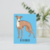 Carte Postale Greyhound dog (Debout devant)