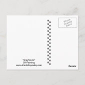 Carte Postale Greyhound Dog Art Postcard (Dos)