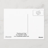 Carte postale "Greyhound Hug" Dog Art (Dos)