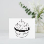 Carte Postale gribouillages de cupcake (Debout devant)