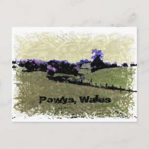 Carte Postale Gribouillis de Powys