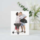 Carte Postale Grill chaud (Debout devant)