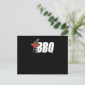 Carte Postale Grill Master Chef Cuisinier Culinaire BBQ Barbe de (Debout devant)