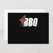 Carte Postale Grill Master Chef Cuisinier Culinaire BBQ Barbe de (Devant / Derrière)