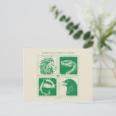 Carte Postale Grille des animaux de la maison HOGWARTS™ (Debout devant)