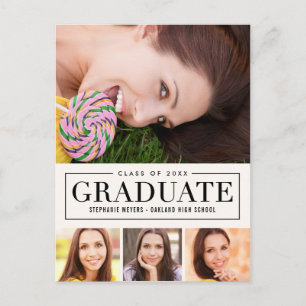 Carte Postale Grille intemporelle ÉDITABLE Graduation des couleu