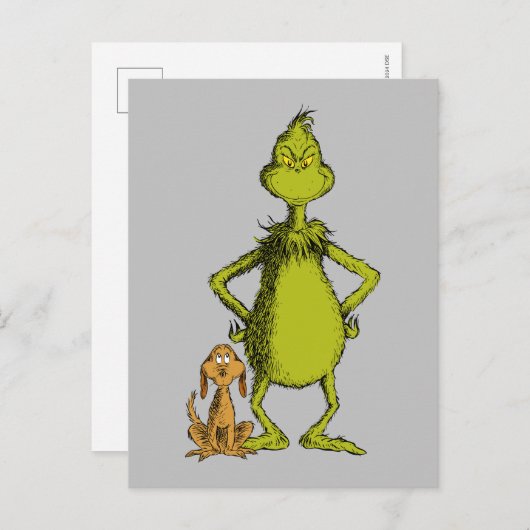 Carte Postale Grille | Position max. et Grinch (Devant / Derrière)