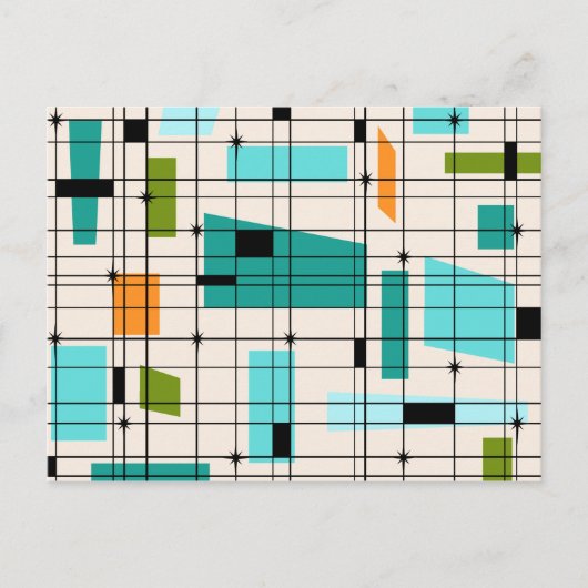 Carte postale Grille rétrograde et Starburst (Devant)