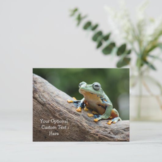 Carte postale Grille Texte Personnalisée (Debout devant)