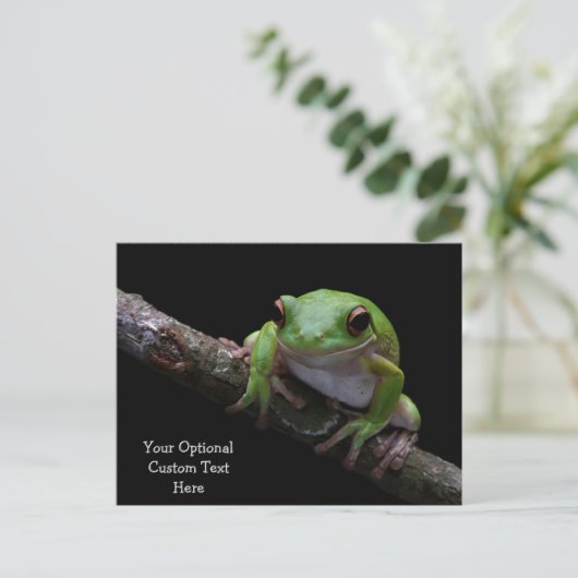 Carte postale Grille Texte Personnalisée (Debout devant)