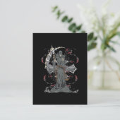 Carte Postale Grim Reaper Attend (Debout devant)