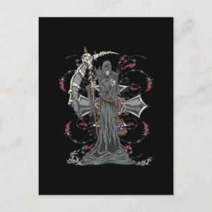 Carte Postale Grim Reaper Attend