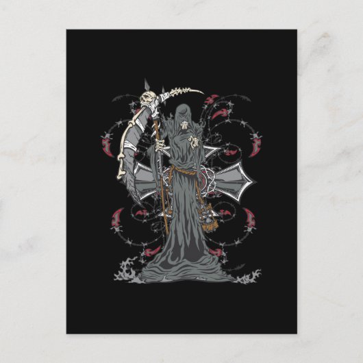 Carte Postale Grim Reaper Attend (Devant)