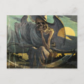 Carte Postale Grim Reaper attend avec Scythe (Devant)