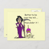 Carte Postale Grim Reaper Humour d'anniversaire (Devant / Derrière)