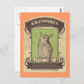 Carte postale Grimoires Owl (Devant / Derrière)