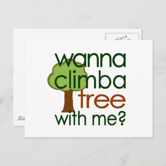 Carte Postale Grimper dans un arbre (Devant / Derrière)