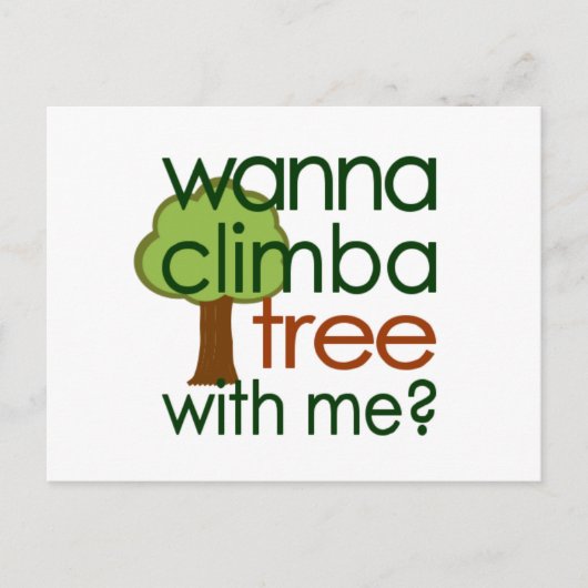 Carte Postale Grimper dans un arbre (Devant)