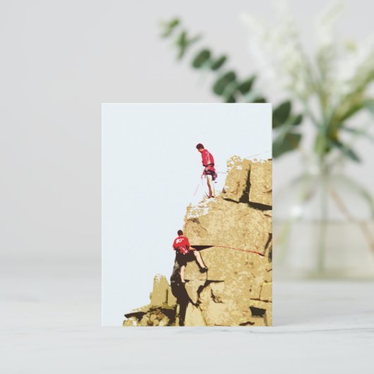 Carte Postale grimpeur (Debout devant)