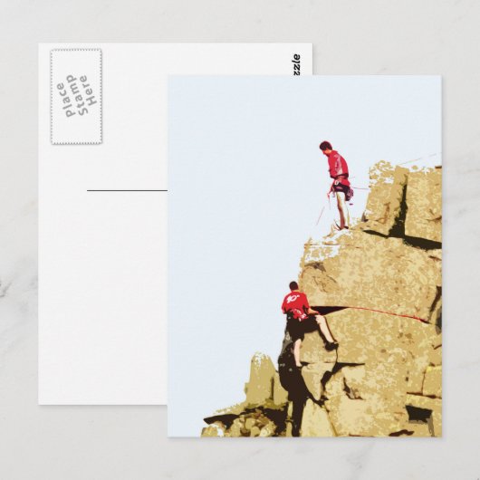Carte Postale grimpeur (Devant / Derrière)