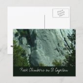 Carte Postale Grimpeurs sur El Capitan (Devant / Derrière)