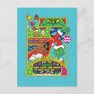 Carte Postale Grinch Graphique de Bande Dessinée