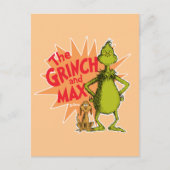 Carte Postale Grinch | Grinch & Max Starburst (Devant)