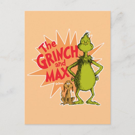 Carte Postale Grinch | Grinch & Max Starburst (Devant)